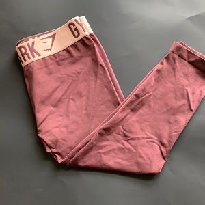 Cranberry Capri leggings by Gymshark